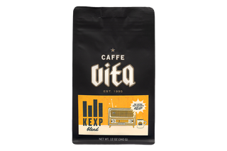 A 12 oz bag of Caffe Vita KEXP Blend coffee 
